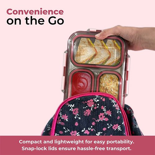 AVIAS Stainless Steel Insulated Lunch Box - TRIO - Image 4