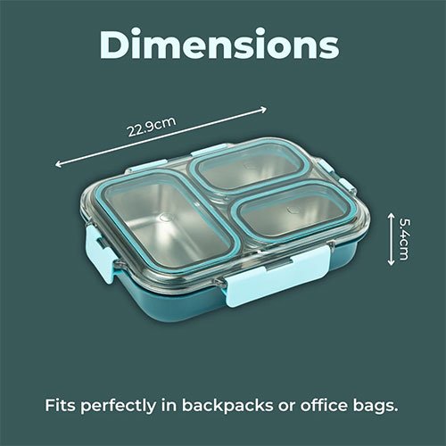 AVIAS Stainless Steel Insulated Lunch Box - TRIO - Image 3