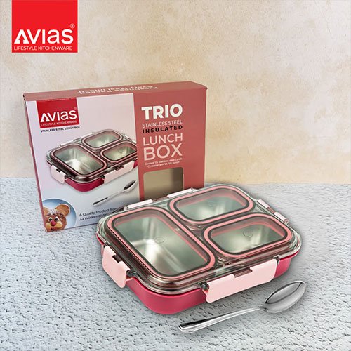 AVIAS Stainless Steel Insulated Lunch Box - TRIO - Image 5
