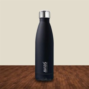 Evita Stainless Steel Vacuum Insulated Flask - Black
